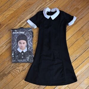 Black and White Wednesday Addams Dress Costume